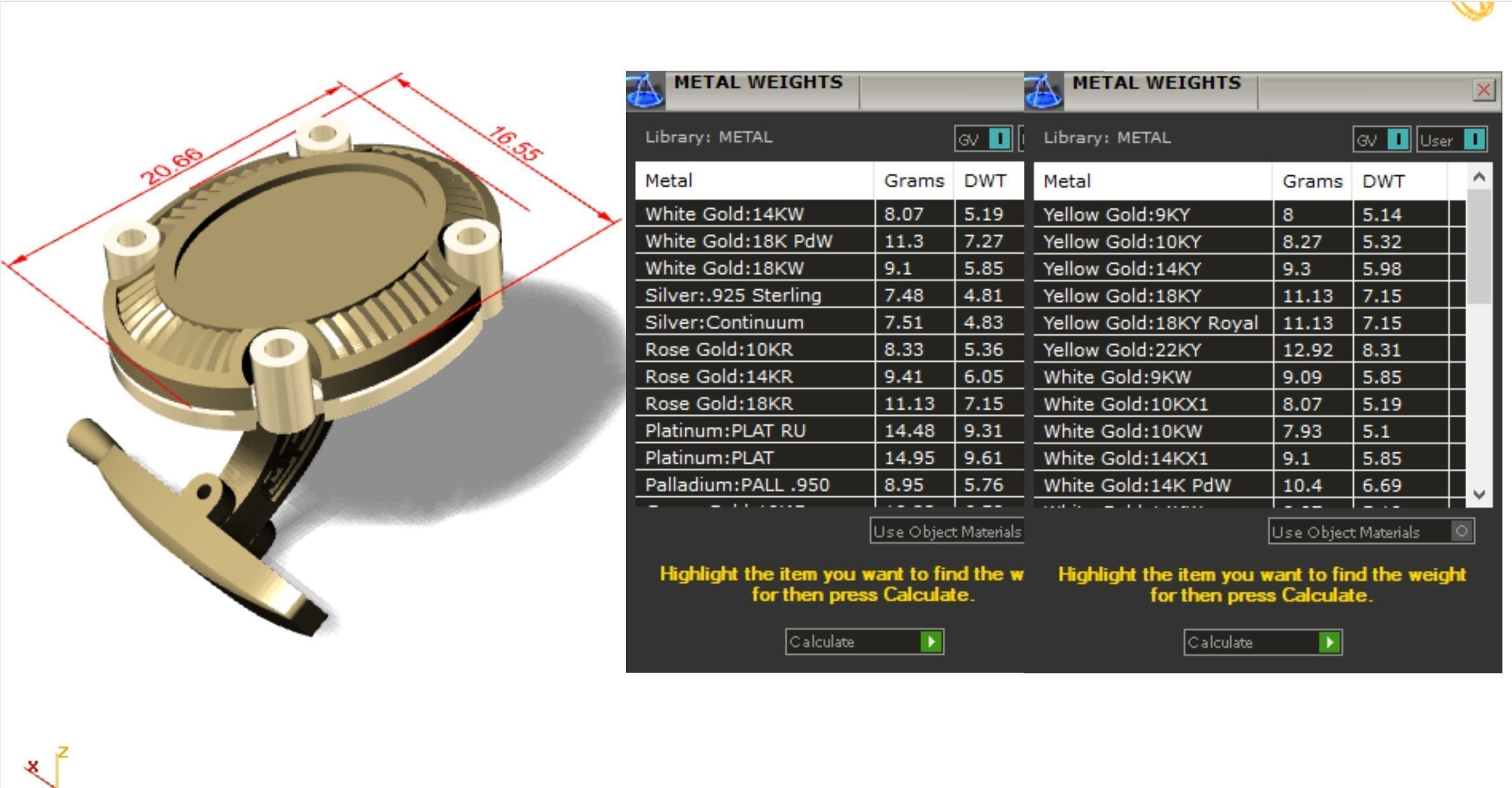 Classic Cufflinks Ancient Rome 3D print model_4