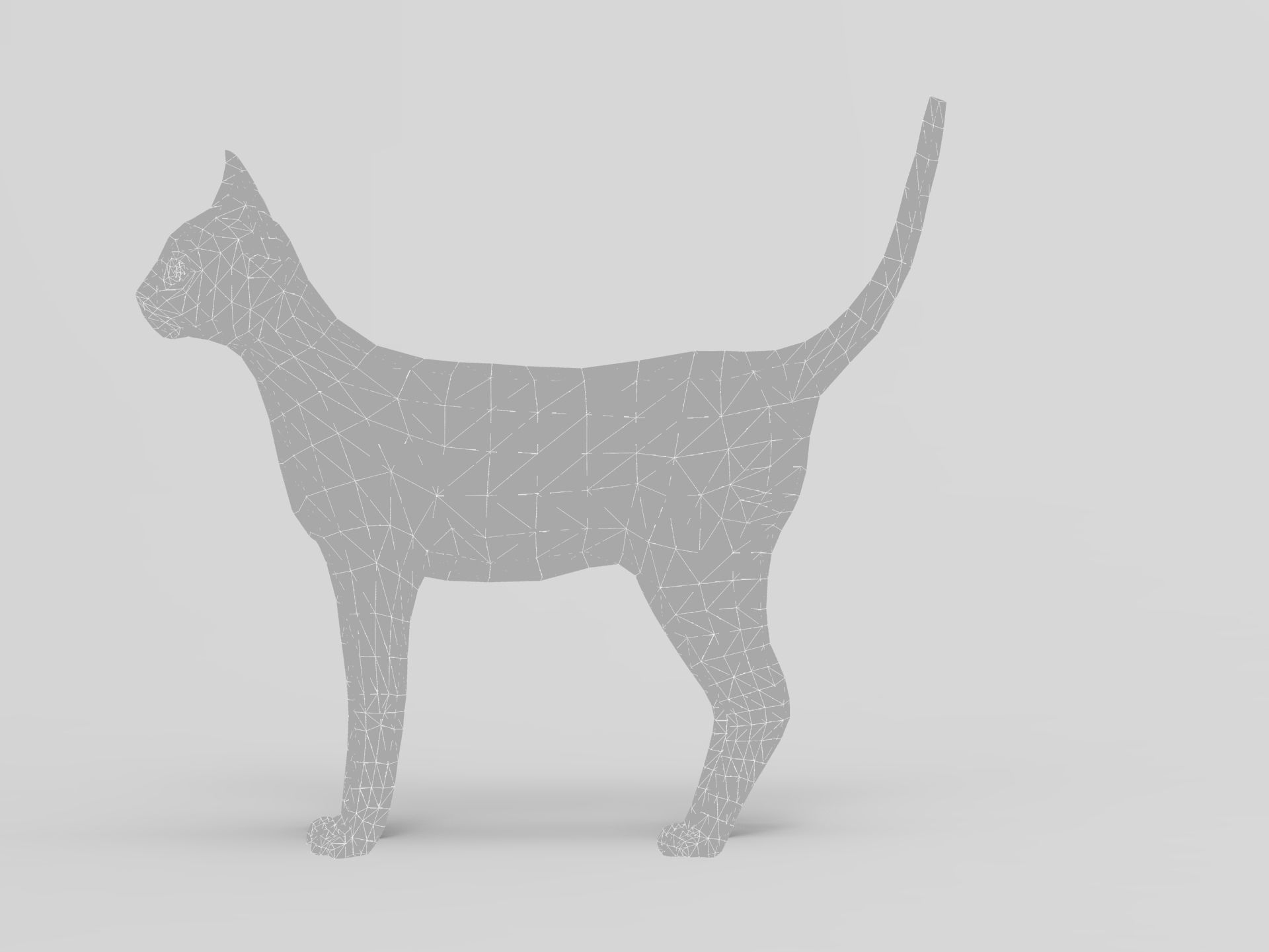 3D Cat Rigged model game ready  Low-poly 3D model_27