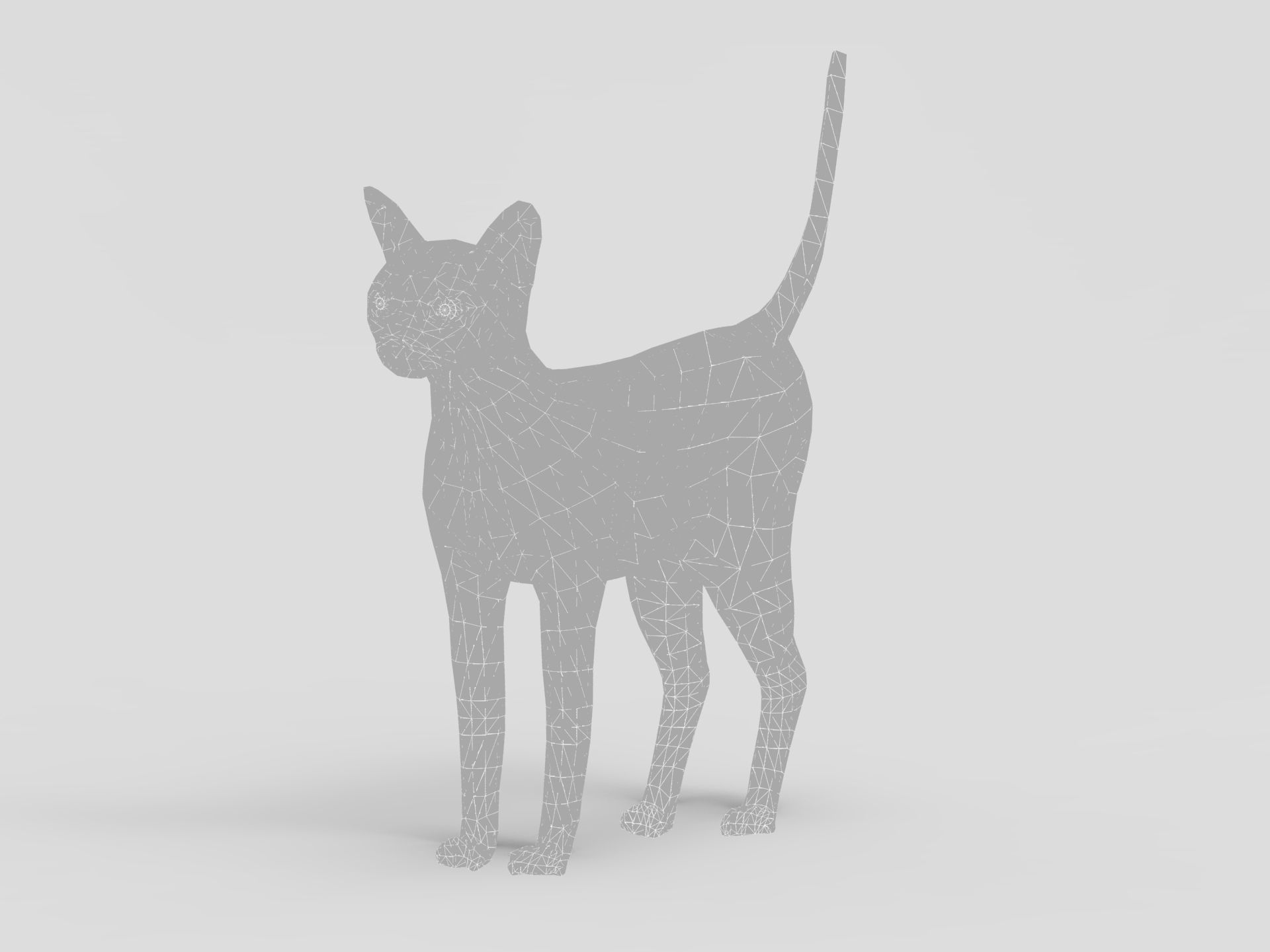 3D Cat Rigged model game ready  Low-poly 3D model_26