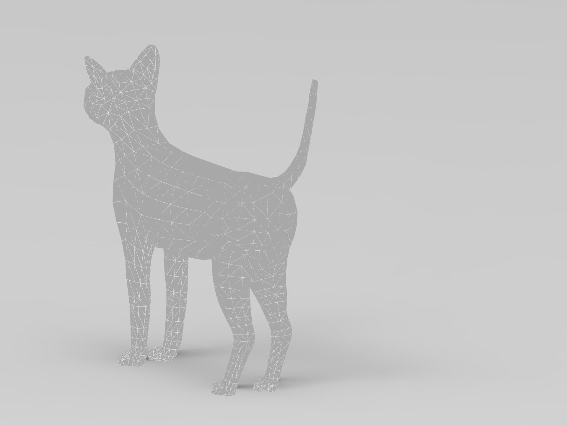 3D Cat Rigged model game ready  Low-poly 3D model_28