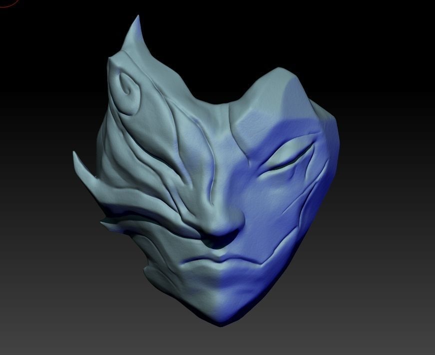 yone belt masks cosplay League of Legends 3D print model_3