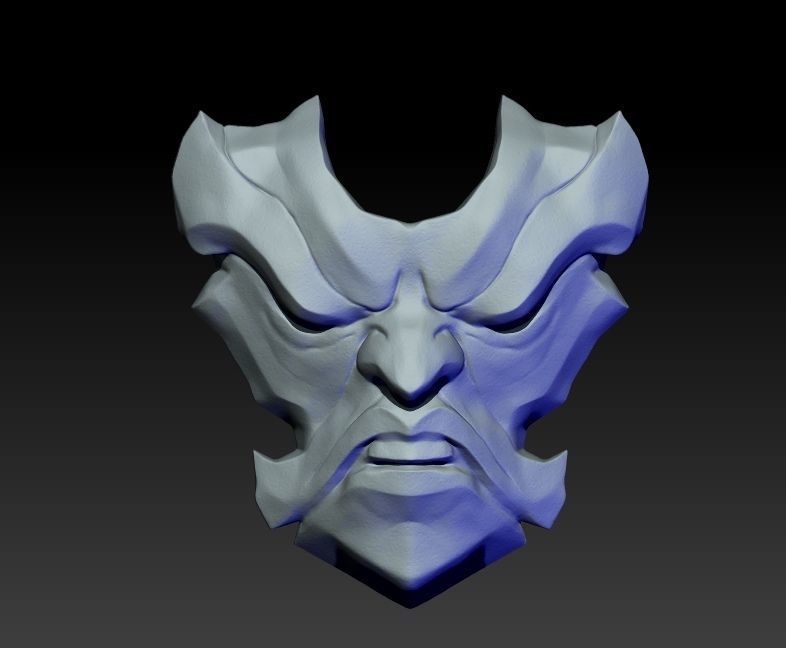 yone belt masks cosplay League of Legends 3D print model_7