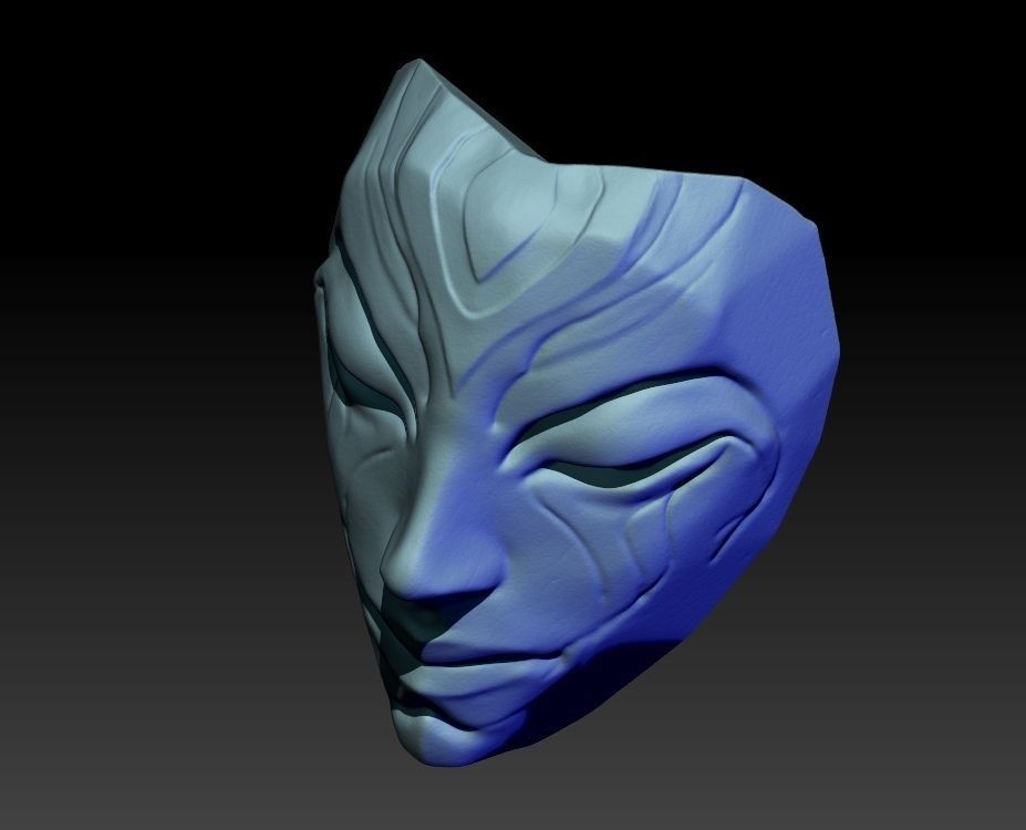 yone belt masks cosplay League of Legends 3D print model_2