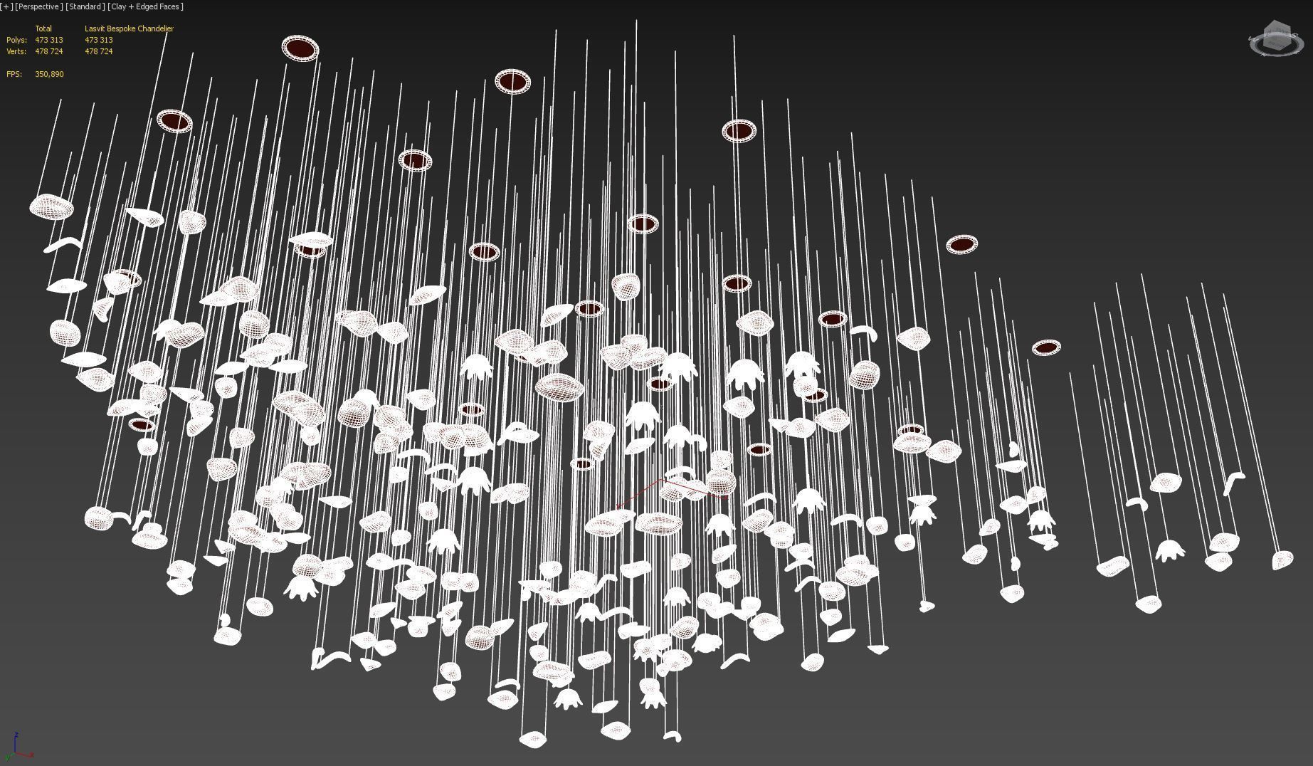 Lasvit Bespoke Chandelier 3D model_16