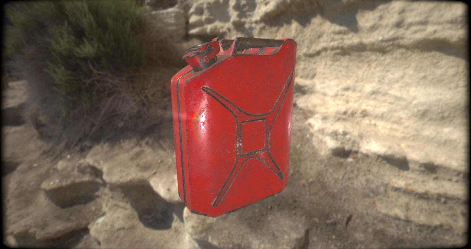 Jerry can Low-poly 3D model_1