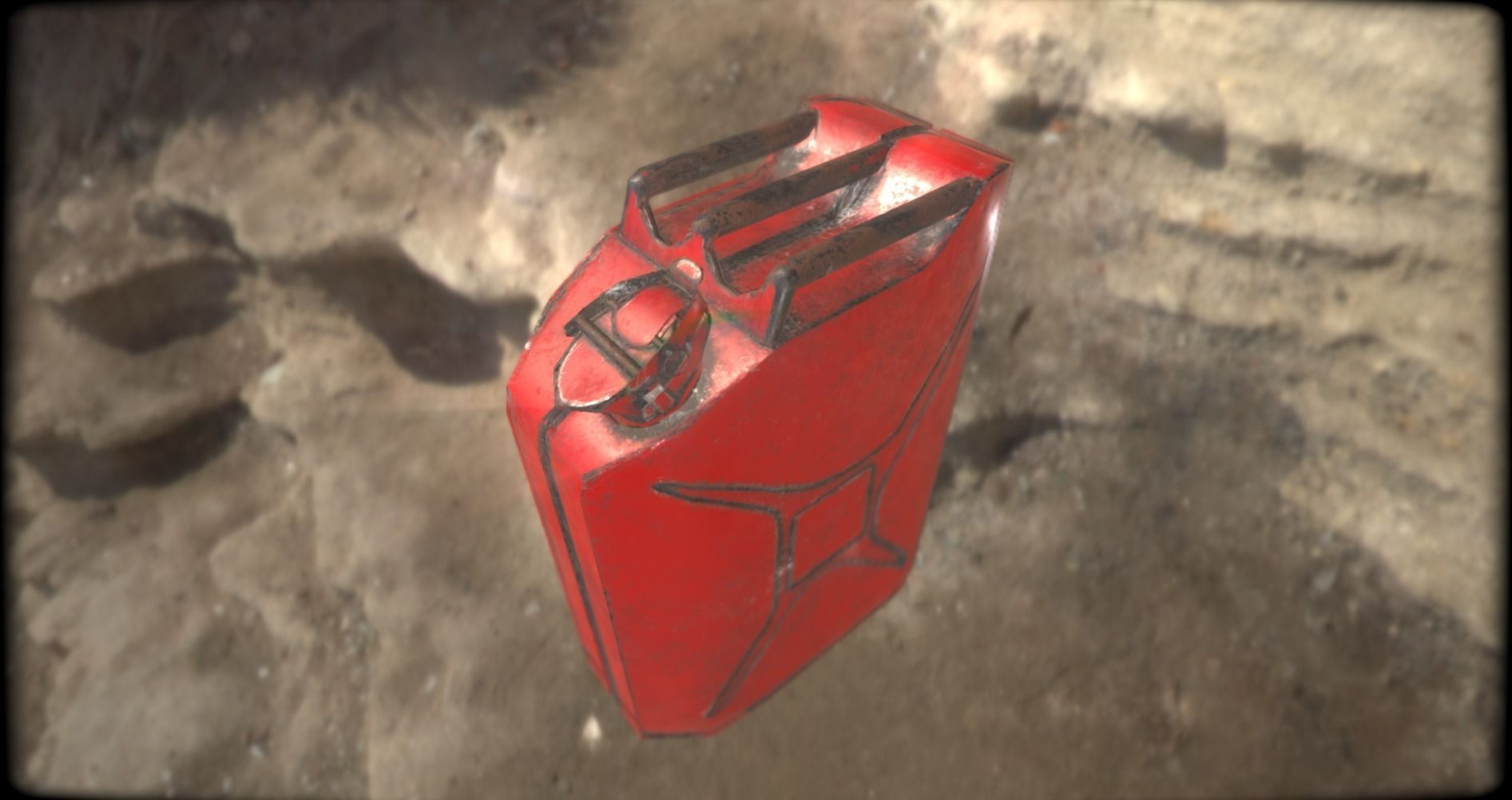 Jerry can Low-poly 3D model_0