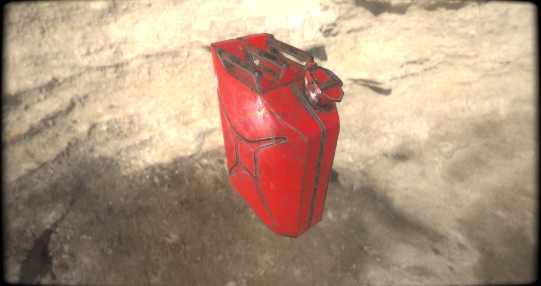 Jerry can Low-poly 3D model_3