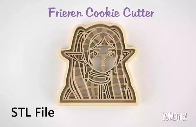 Frieren from Sousou no Frieren Cookie Cutter STL file 3D print model
