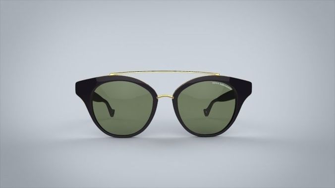 sunglasses dita medina Low-poly 3D model