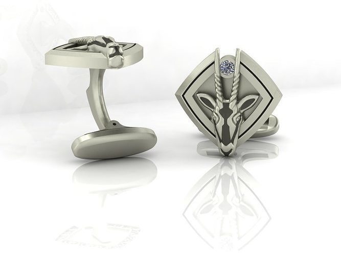 Creative Cufflinks Oryx  3D print model