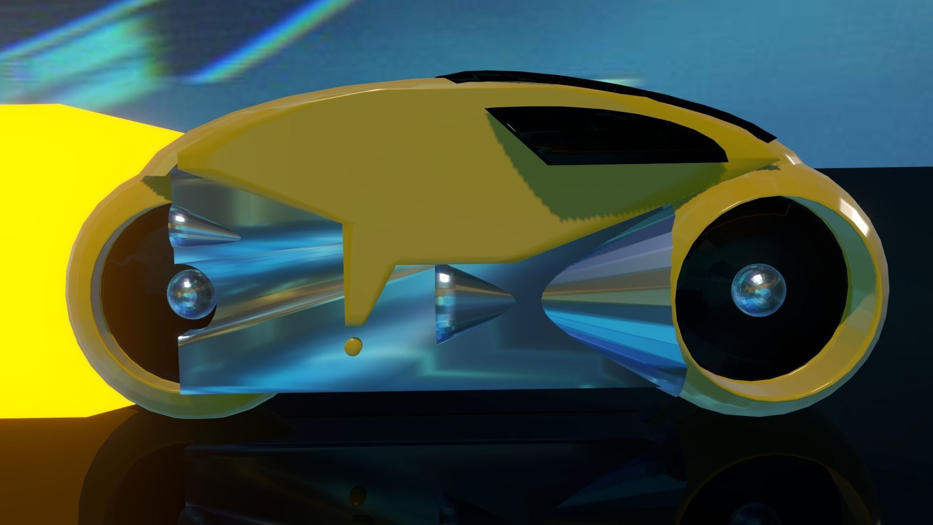 TRON Light Cycle 3D model_1