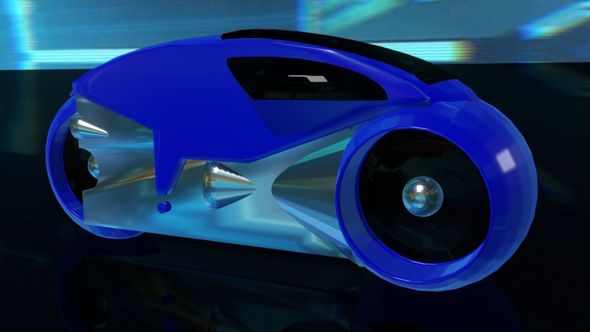 TRON Light Cycle 3D model_2