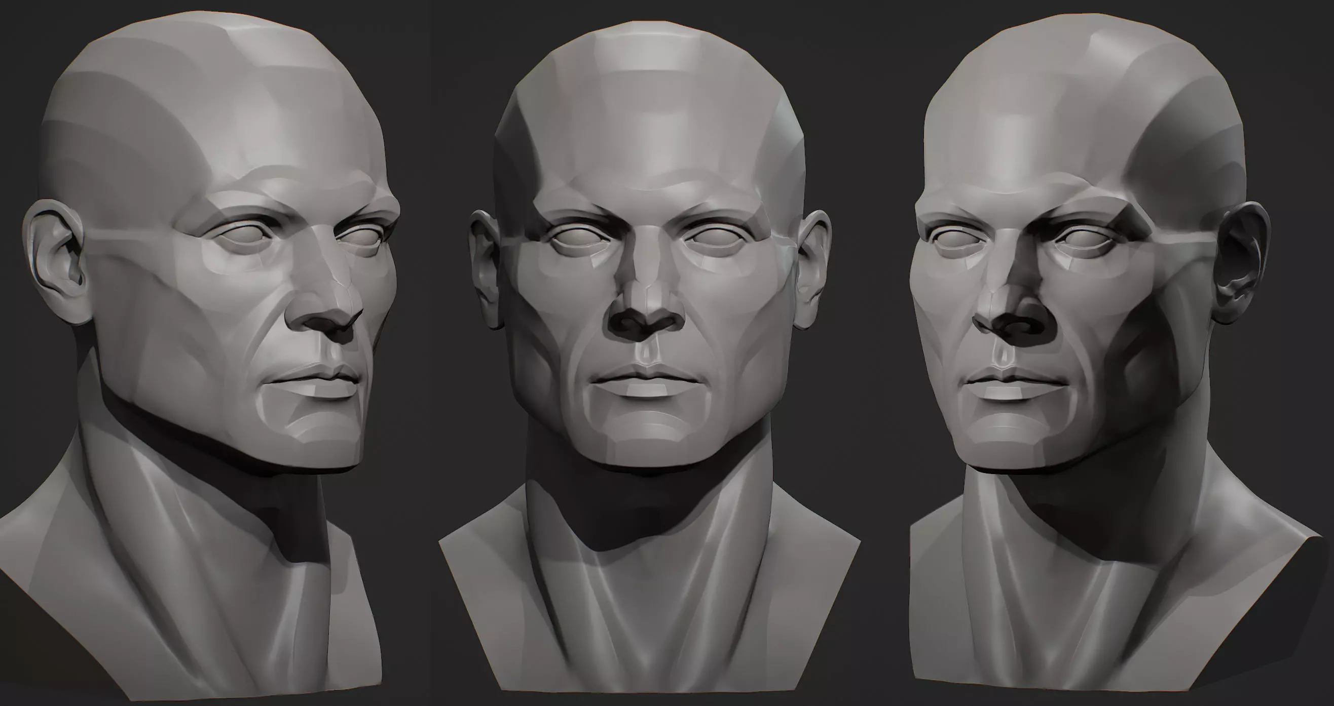 Planes of the head - Male 3D print model