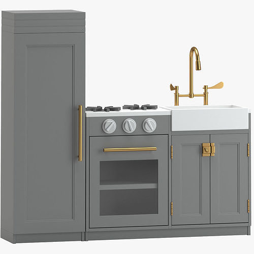 POTTERY BARN KIDS CHELSEA ALL IN 1 KITCHEN 3D model