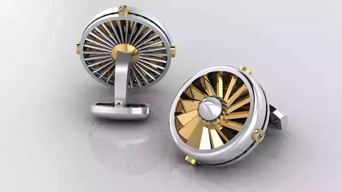 Cufflinks with propellers