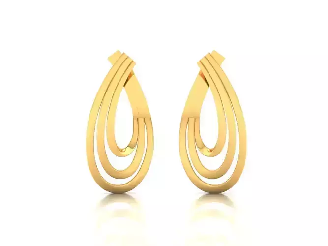 Earrings-217 gold plated earring