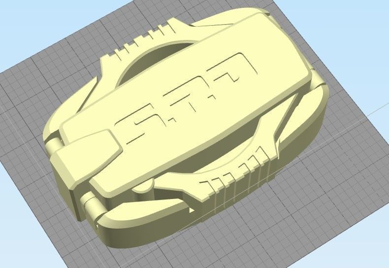 Power Rangers SPD Buckle  Dekaranger Buckle 3D print model_3