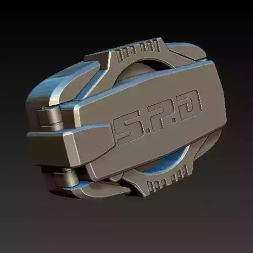 Power Rangers SPD Buckle  Dekaranger Buckle 3D print model