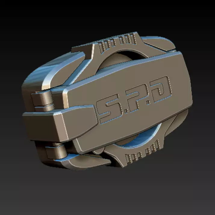 Power Rangers SPD Buckle  Dekaranger Buckle 3D print model_0