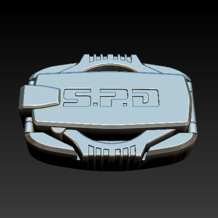 Power Rangers SPD Buckle  Dekaranger Buckle 3D print model_1