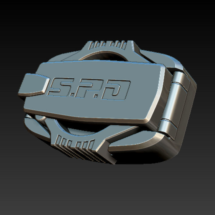Power Rangers SPD Buckle  Dekaranger Buckle 3D print model_2