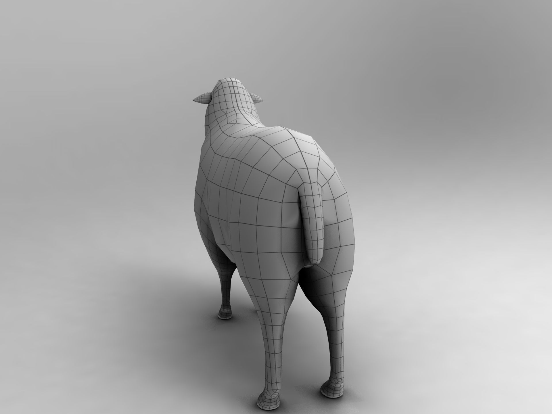 3D Sheep Rigged low poly  Low-poly 3D model_21