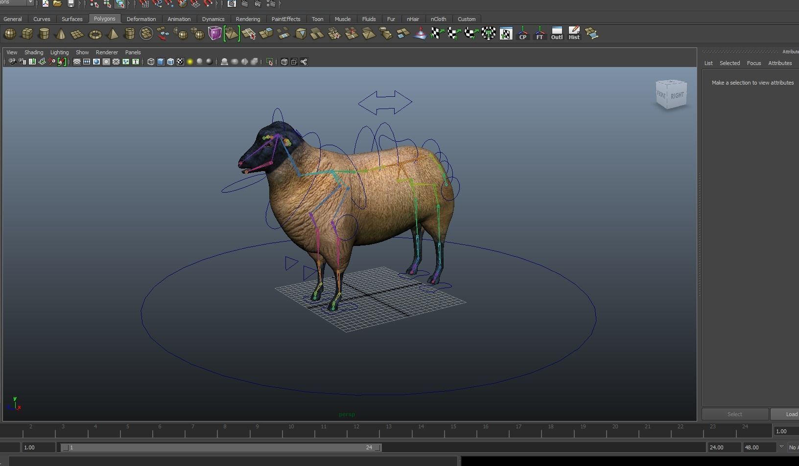3D Sheep Rigged low poly  Low-poly 3D model_14