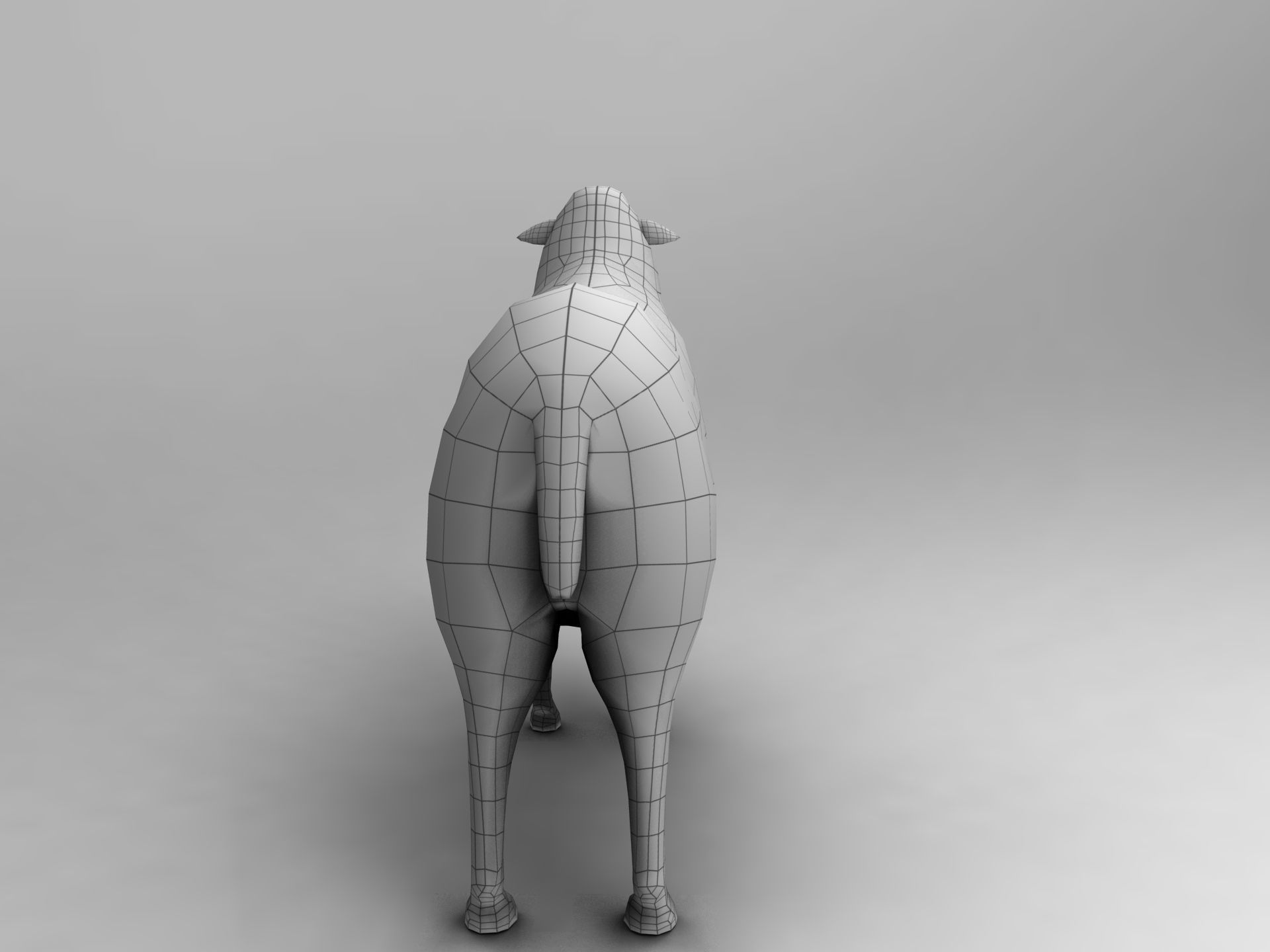 Low poly 3D Sheep Rigged Low-poly 3D model_23