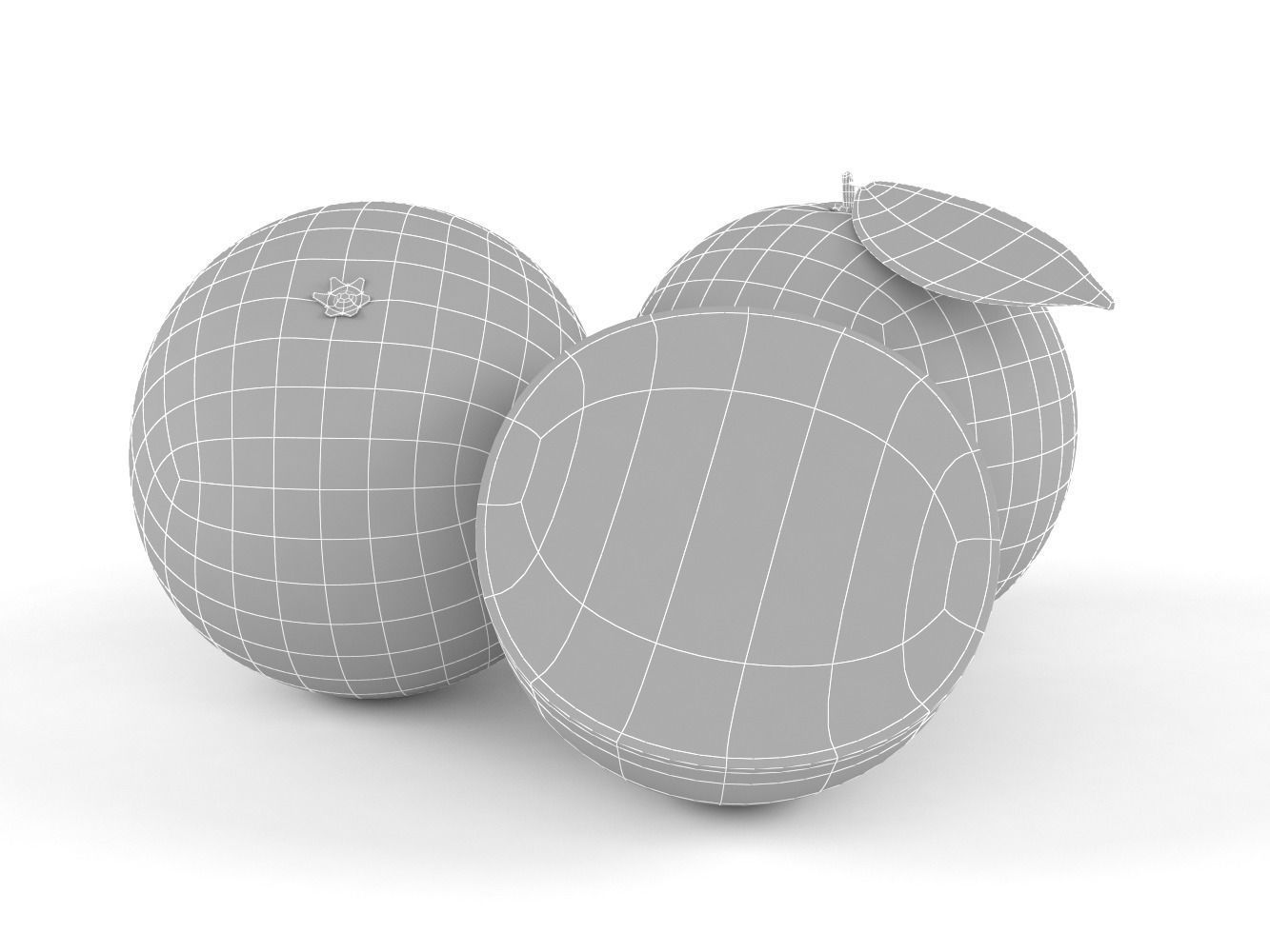 Orange Fruit 3D model_5