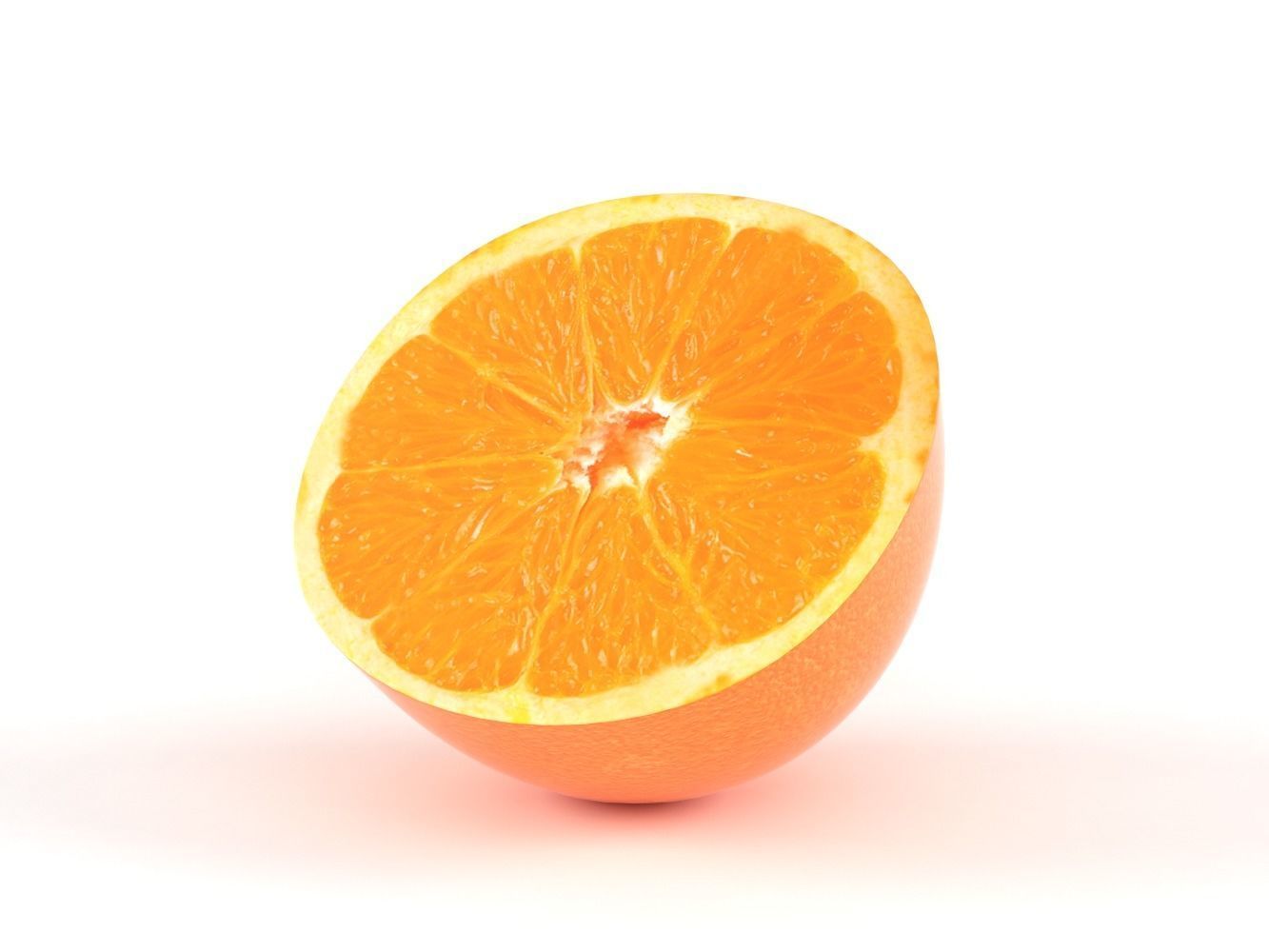 Orange Fruit 3D model_3