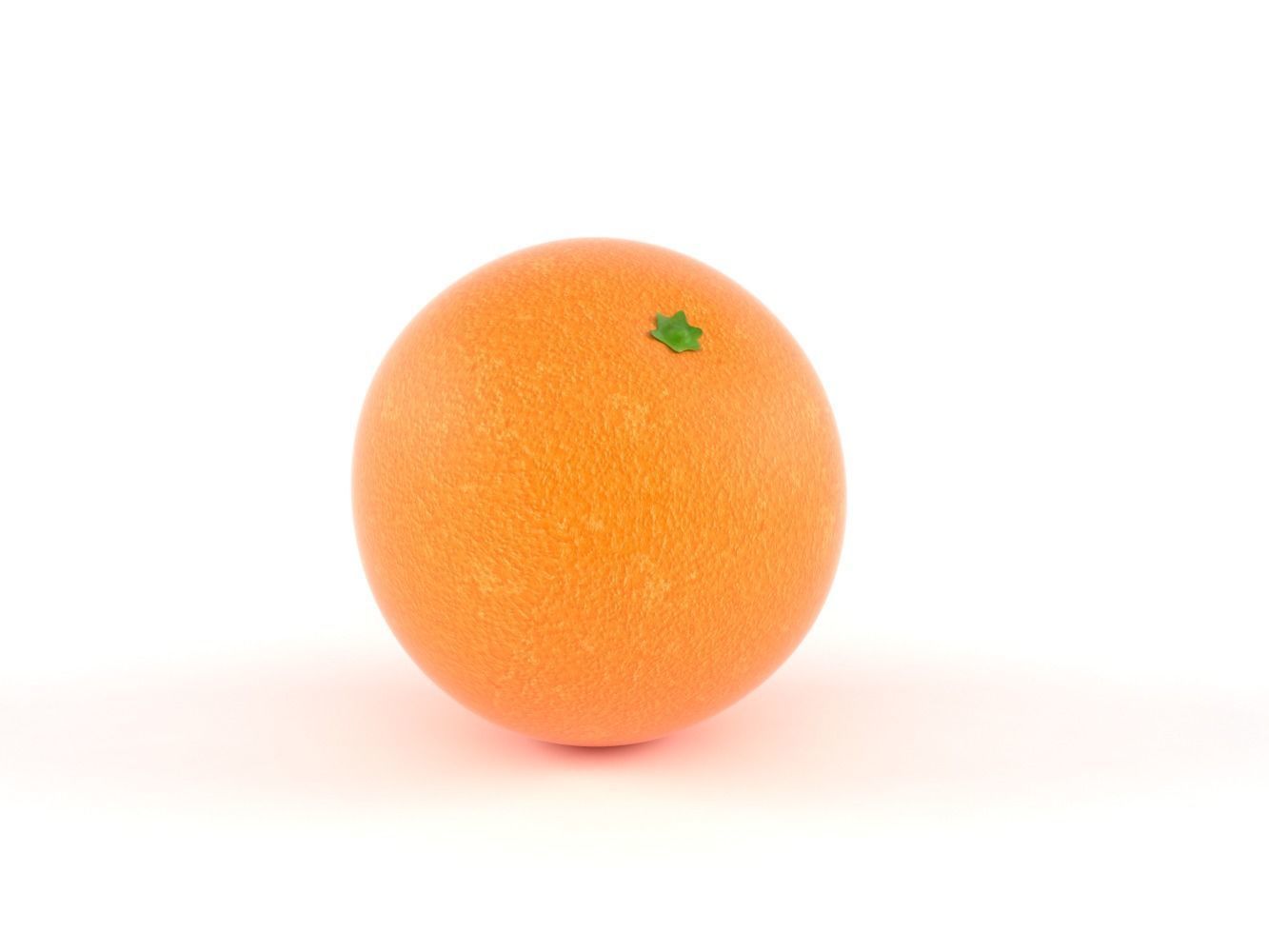 Orange Fruit 3D model_2