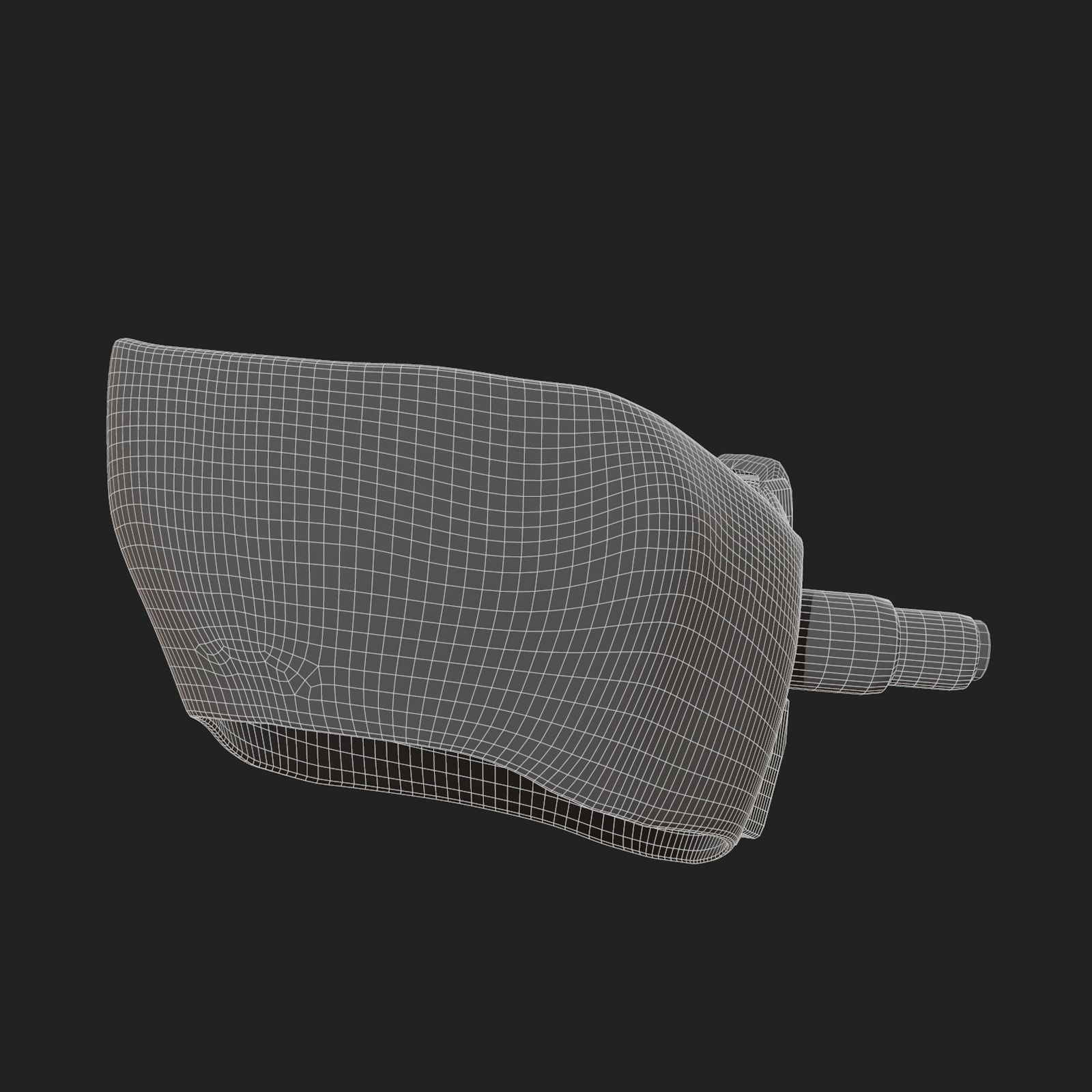 Gas mask respirator scifi futuristic 3d Low-poly 3D model_12