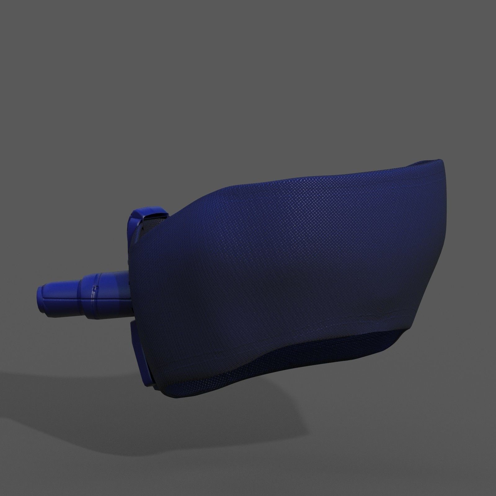 Gas mask respirator scifi futuristic  Low-poly 3D model_4