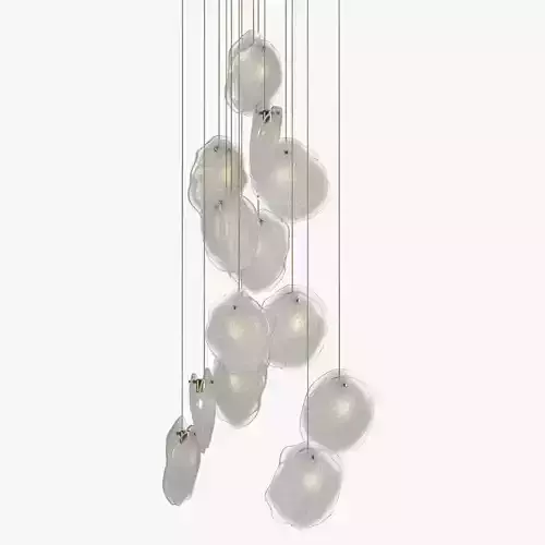 Shakuff Crystal Shell Staggered Chandalier