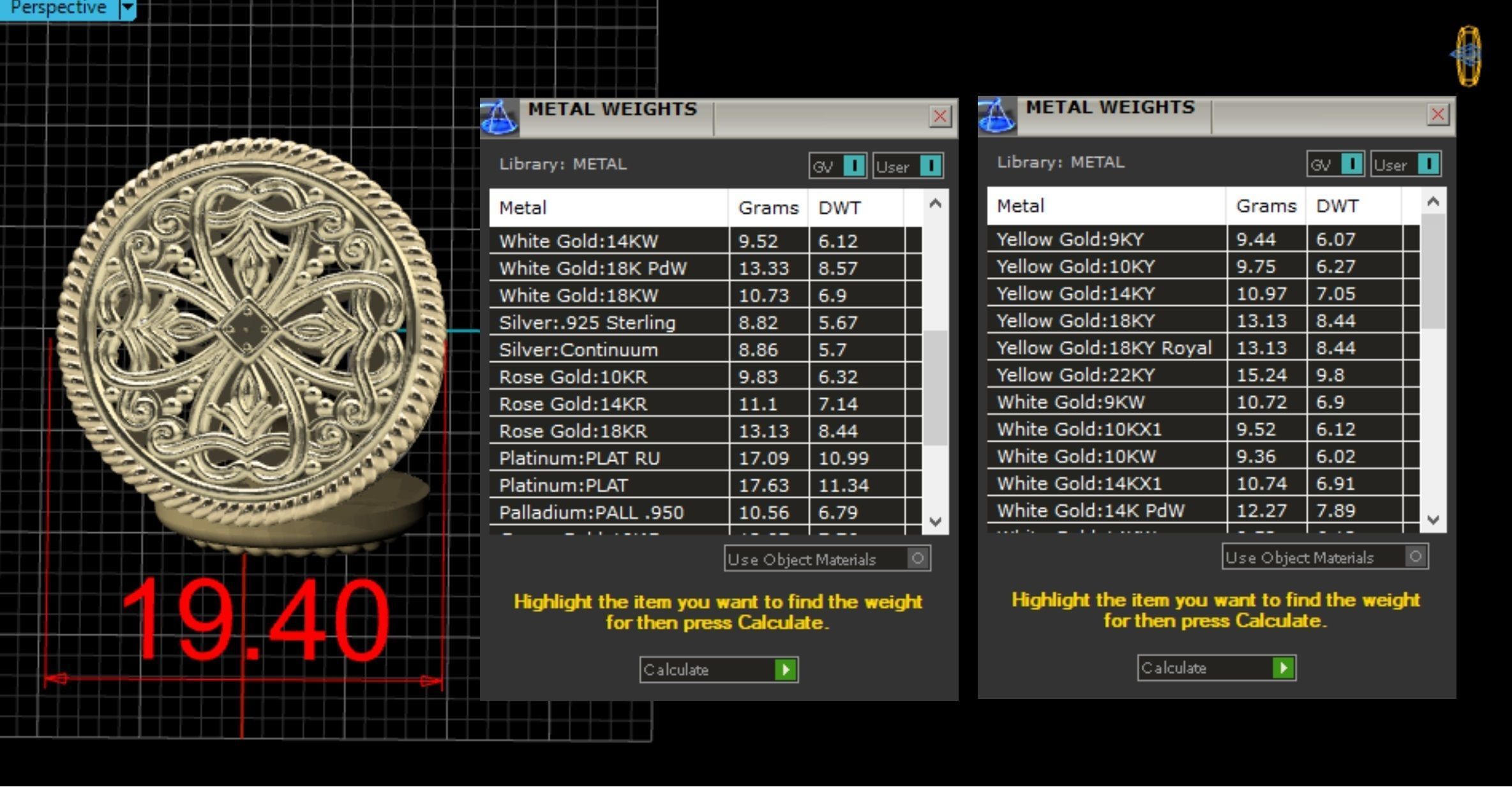 Cufflinks with creative patterns 3D print model_1