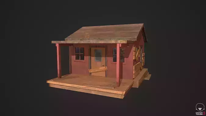 Old forest House 3D model