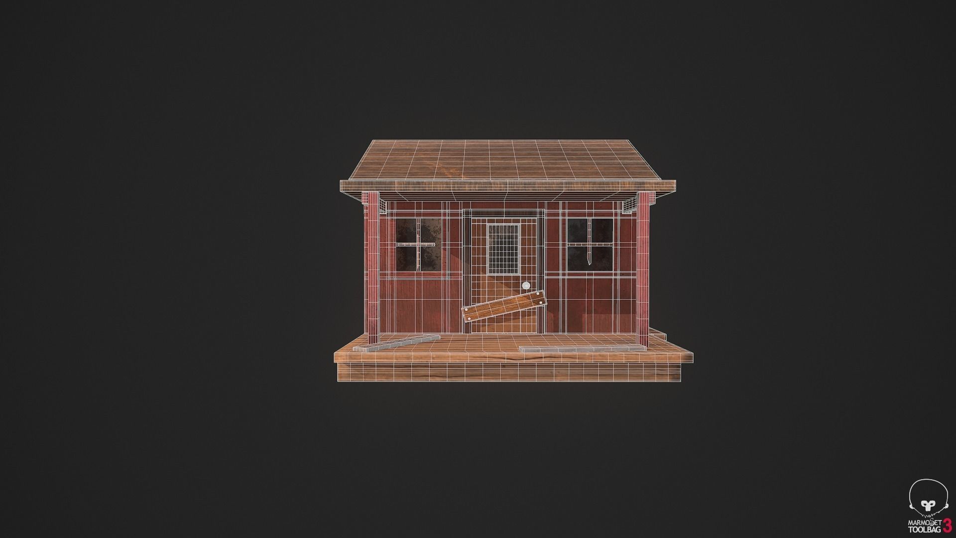 Old forest House 3D model_5