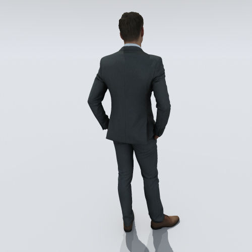 Businessman man in suit Free 3D model_4
