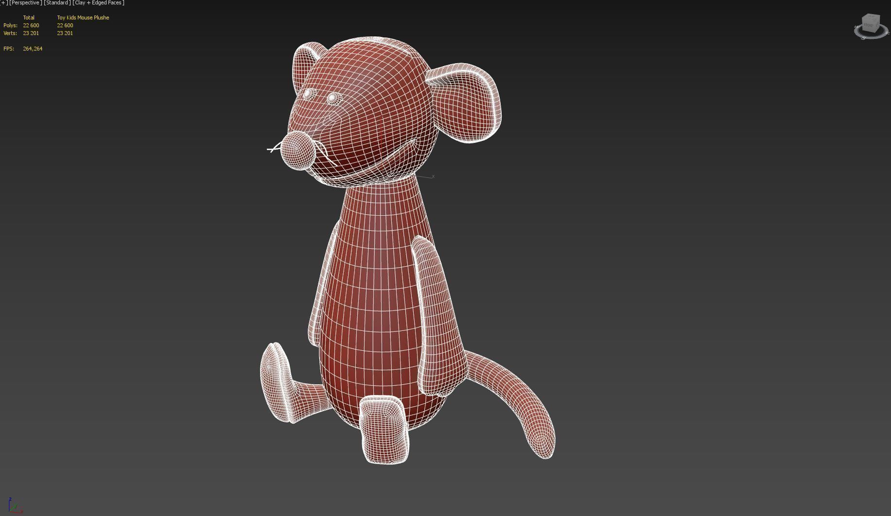 Toy Kids Mouse Plushe 3D model_16