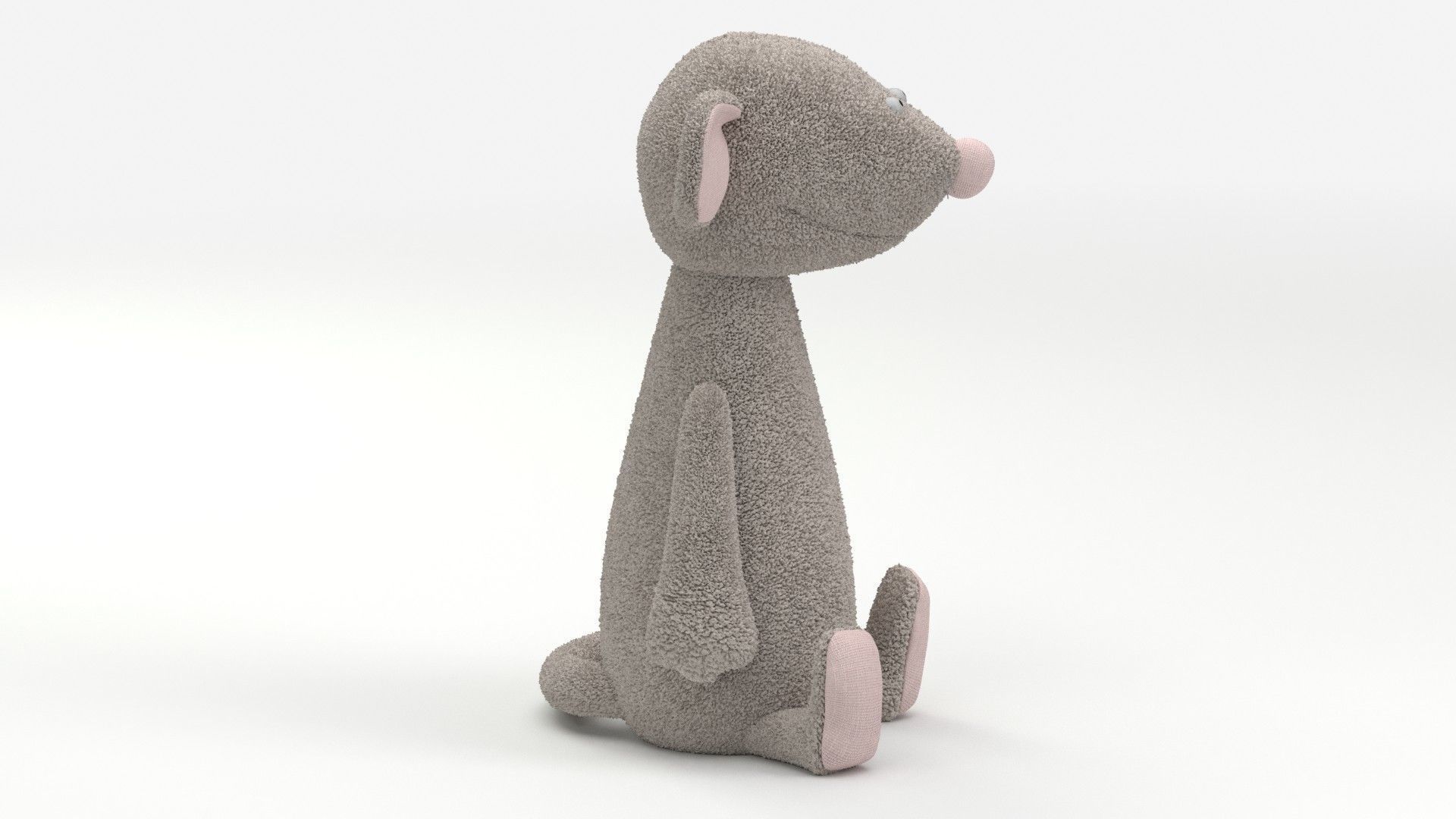 Toy Kids Mouse Plushe 3D model_8