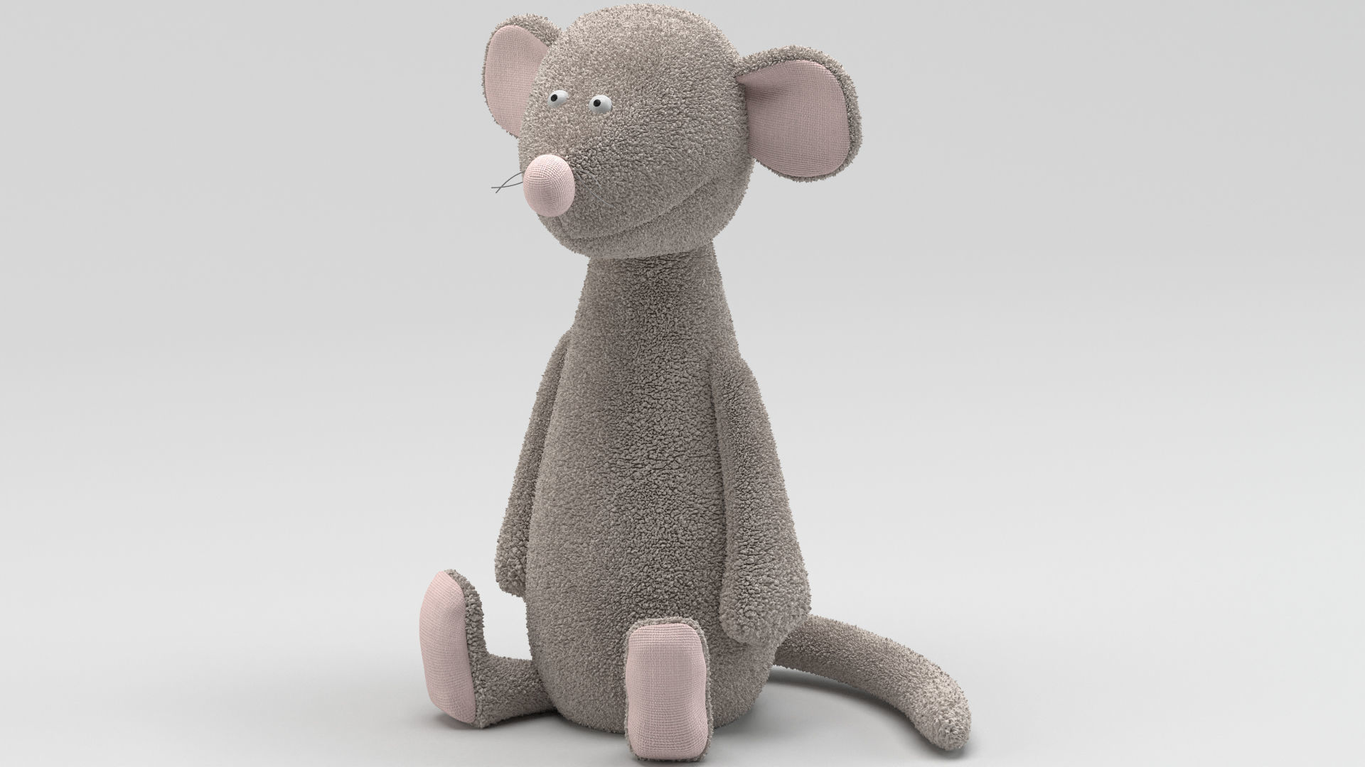 Toy Kids Mouse Plushe 3D model_3