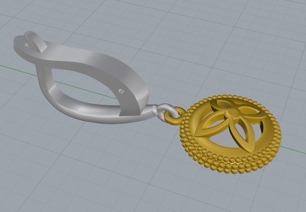 Ring and Earrings 92 3D print model_9