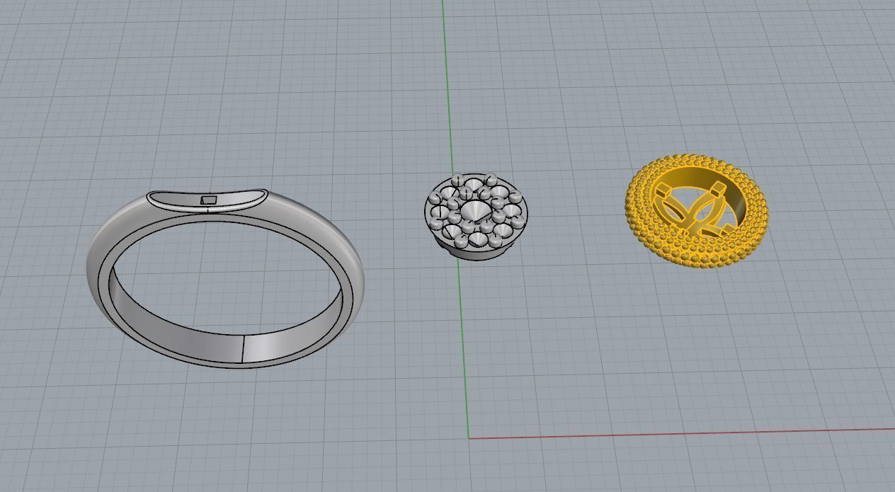 Ring and Earrings 92 3D print model_7