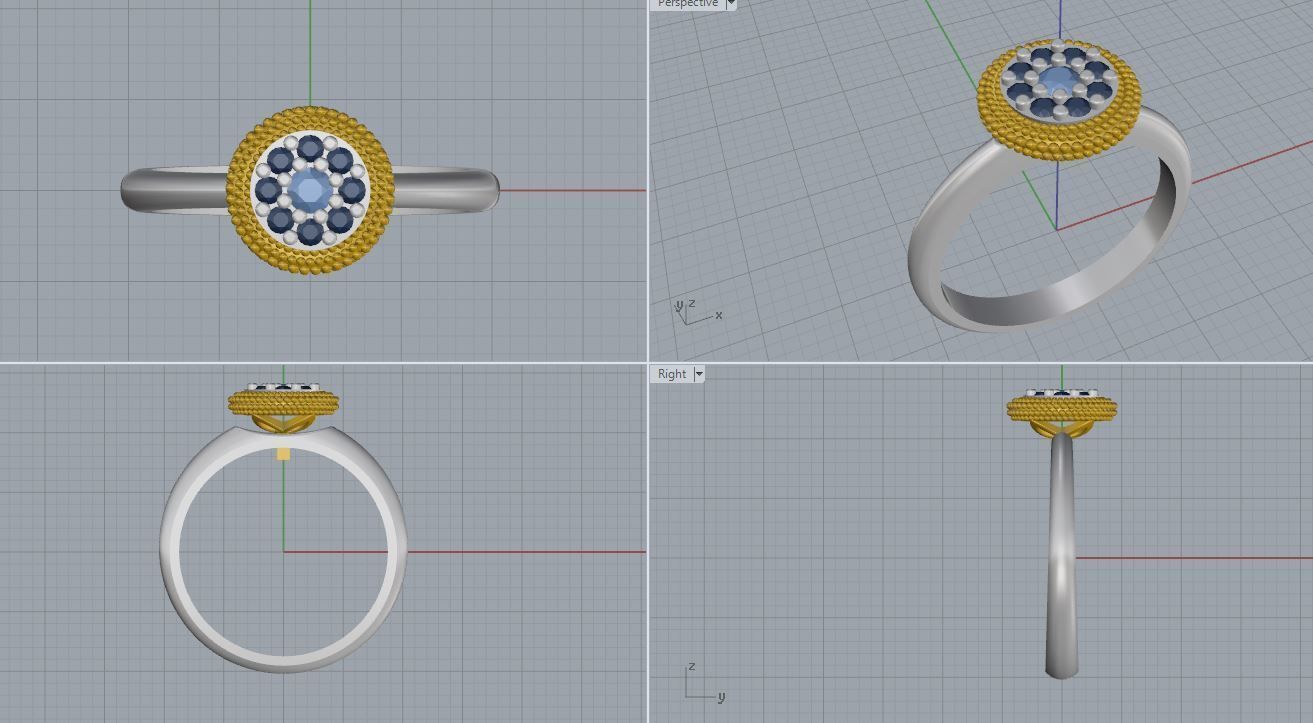Ring and Earrings 92 3D print model_15