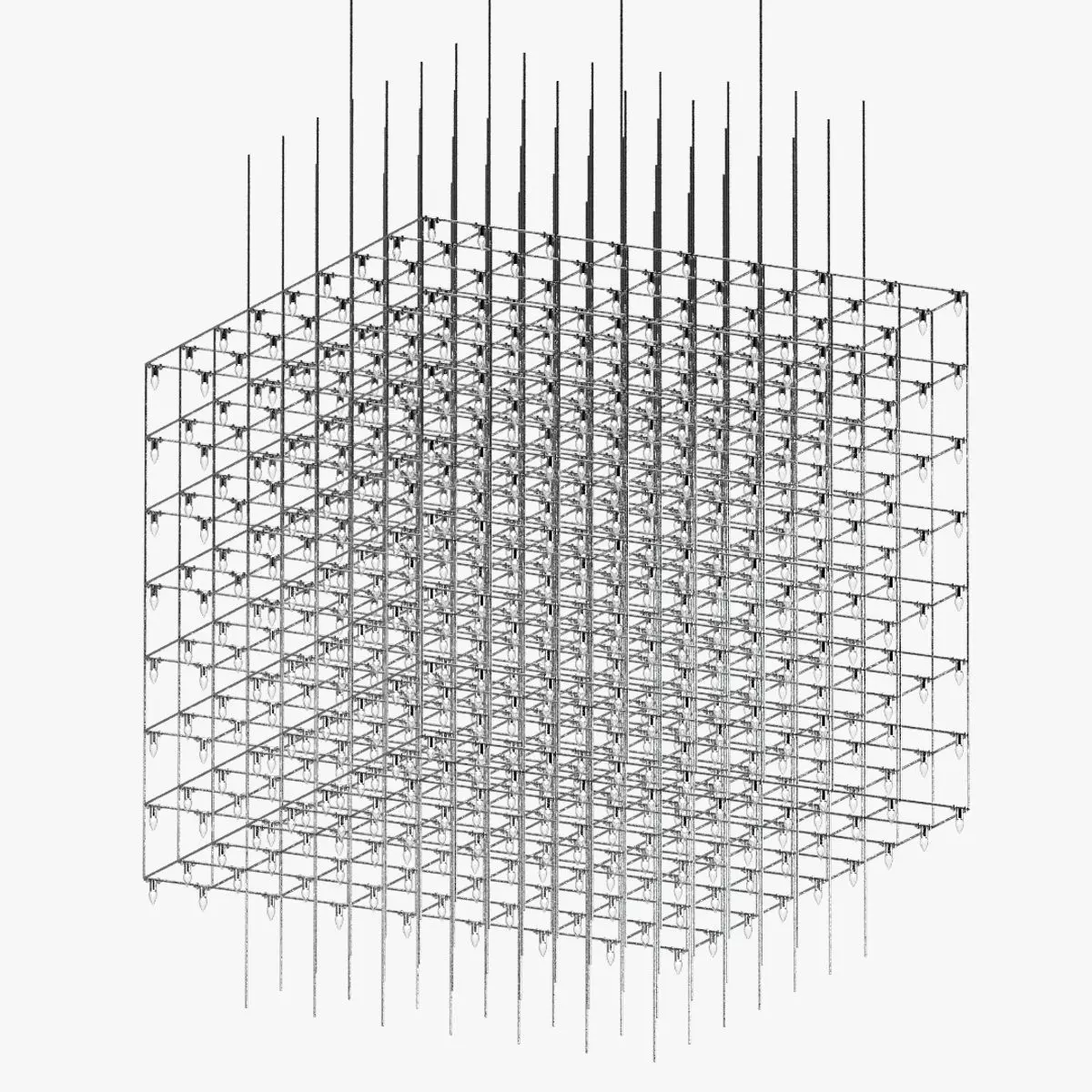 Usona Home Chandelier 3D model_0