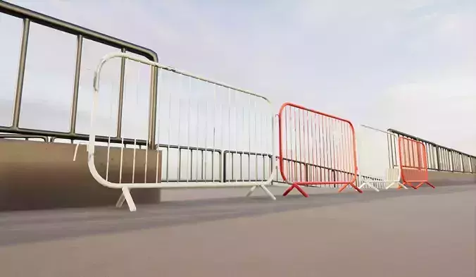 Crowd Control Barrier Game-ready