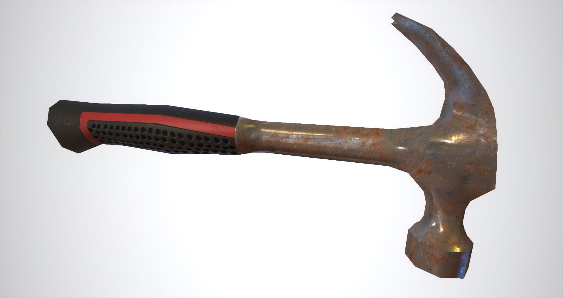 Hammer Low-poly 3D model_2