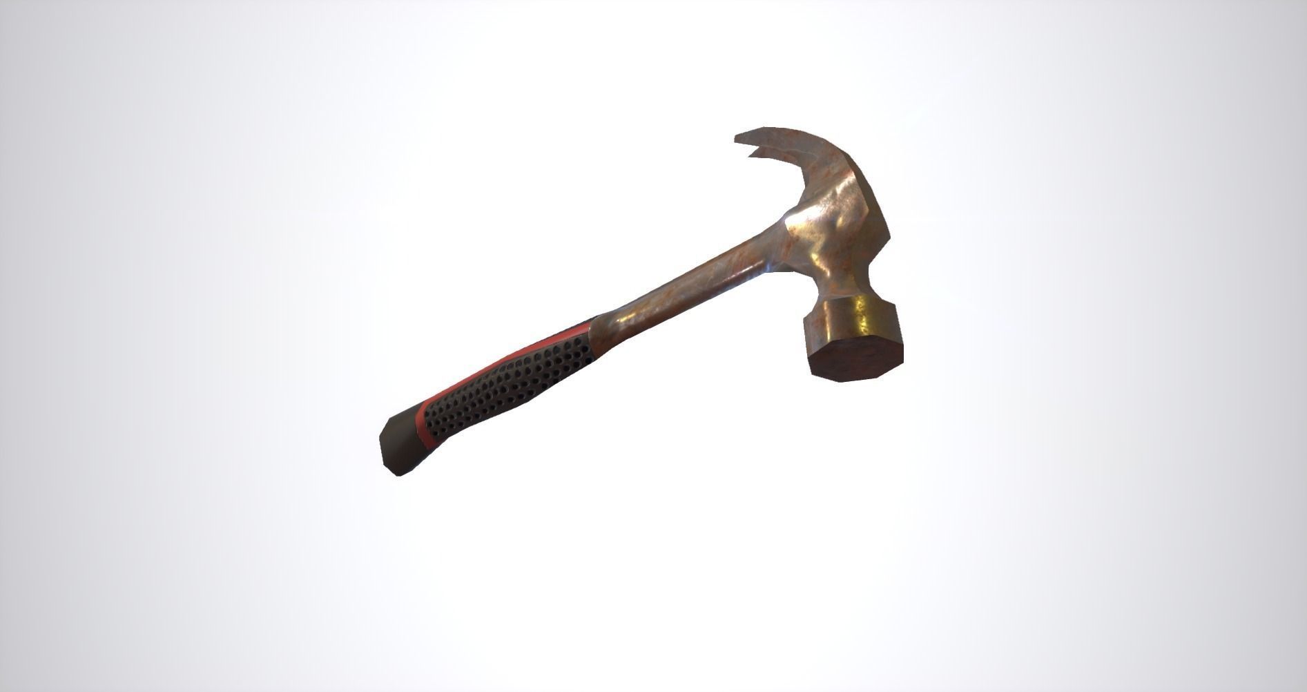 Hammer Low-poly 3D model_1