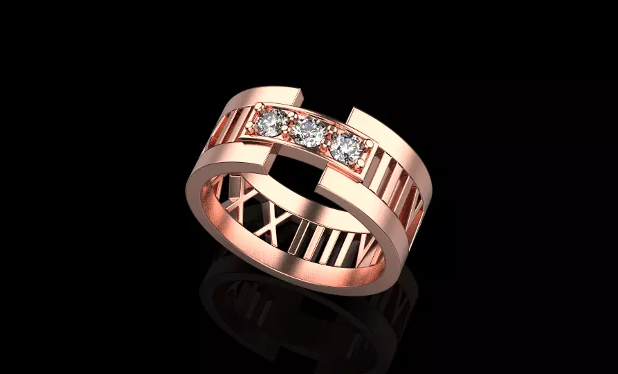 tiffany atlas ring 3D print model