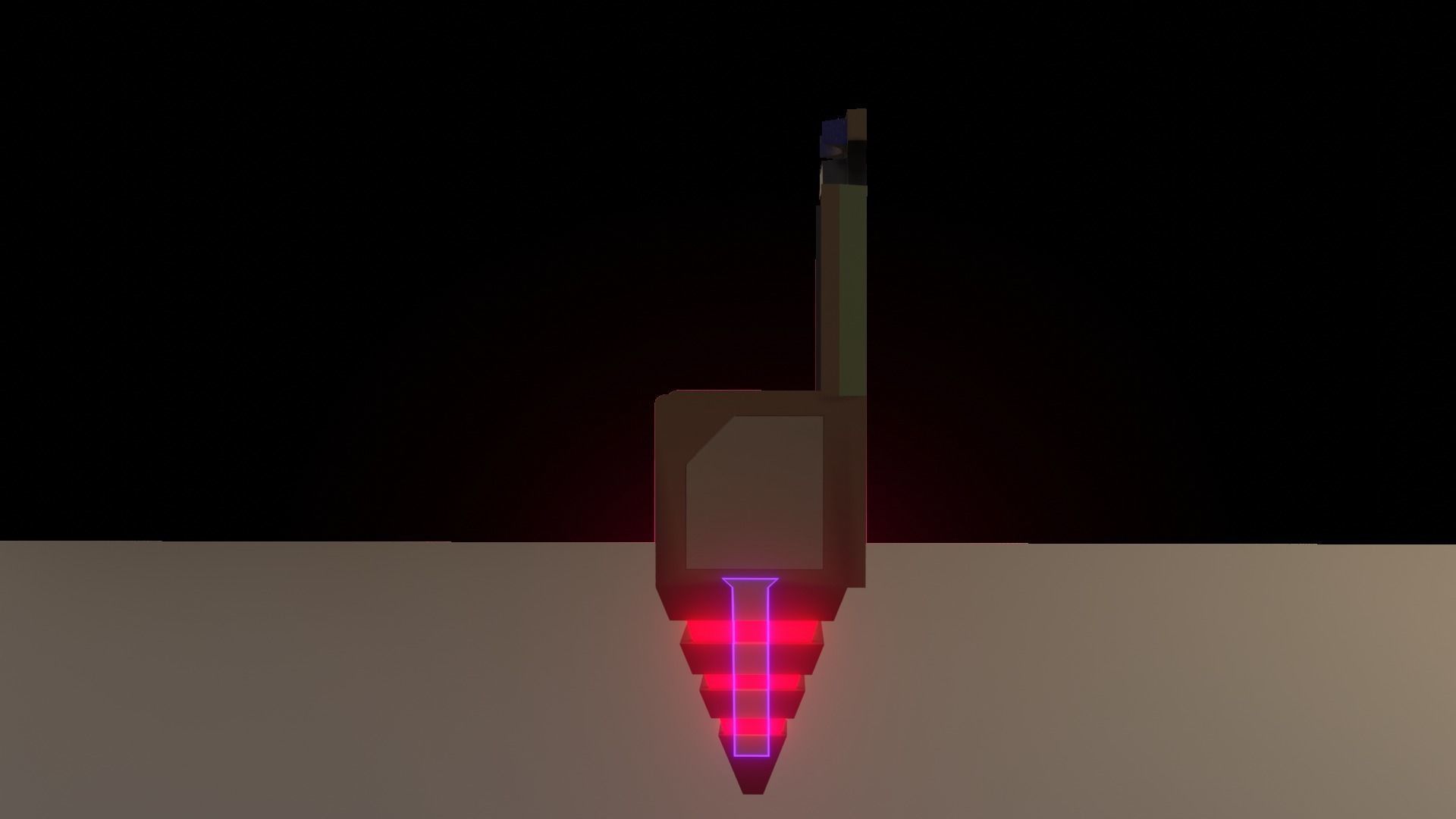 Sci-fi chair Low-poly 3D model_5